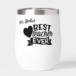 Beste leraar ooit gepersonaliseerd zwart