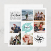Beste leraar ooit gepersonaliseerde fotocollage (Voorkant / Achterkant)