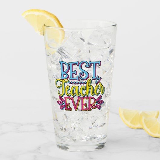 Beste leraar ooit glas (Voorkant ijs)