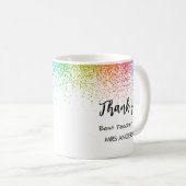 Beste leraar ooit Glitter Mok (Voorkant rechts)