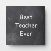 Beste leraar ooit in Chalkboard Design Gift Idee Fotoplaat (Voorkant)