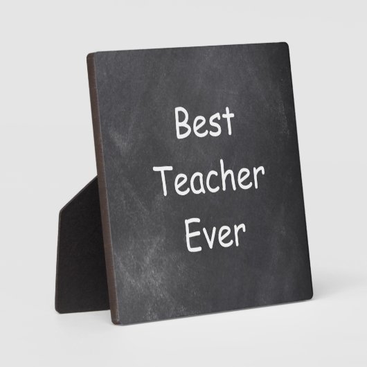 Beste leraar ooit in Chalkboard Design Gift Idee Fotoplaat (Voorkant)