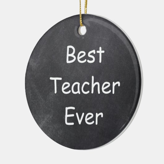 Beste leraar ooit in Chalkboard Design Gift Idee Keramisch Ornament (Links)