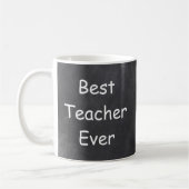 Beste leraar ooit in Chalkboard Design Gift Idee Koffiemok (Links)