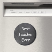 Beste leraar ooit in Chalkboard Design Gift Idee Magneet (Insitu (Vaatwasser))