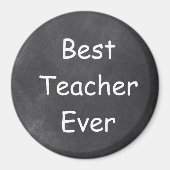 Beste leraar ooit in Chalkboard Design Gift Idee Magneet (Voorkant)