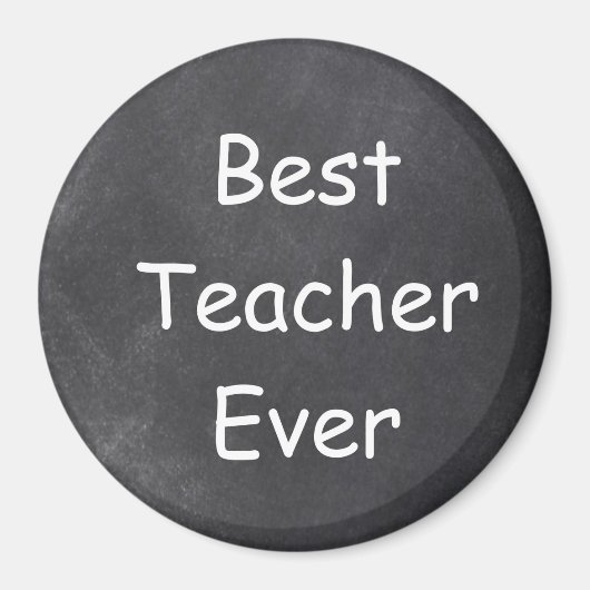 Beste leraar ooit in Chalkboard Design Gift Idee Magneet (Voorkant)