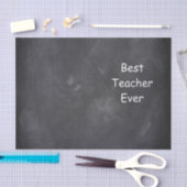 Beste leraar ooit in Chalkboard Design Gift Idee Tissuepapier (Craft)