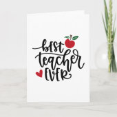 Beste leraar ooit kaart (Voorkant)