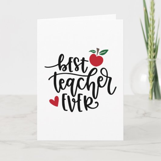 Beste leraar ooit kaart (Voorkant)