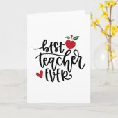 Beste leraar ooit kaart (Gele Bloem)