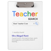 Beste leraar ooit Klemborden Zoekmachine Resultaat (Voorkant)