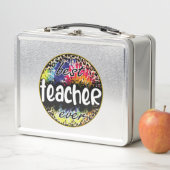 Beste leraar ooit - Kleurrijke luipaardprint (In situ)