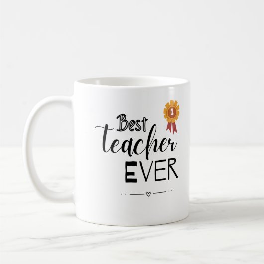 Beste leraar ooit koffiemok (Links)