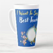 Beste leraar ooit latte mok (Linkerhoek)