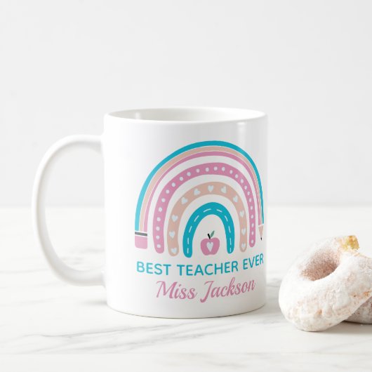 Beste leraar ooit - Leerlingenwaardering Koffiemok (Met donut)