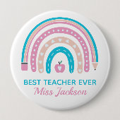 Beste leraar ooit - Leerlingenwaardering Ronde Button 4,0 Cm (Voorkant)