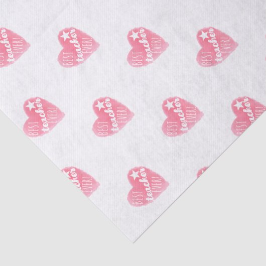 beste leraar ooit leraar waardering cadeau tissuepapier (Detail)