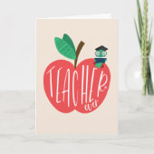 Beste leraar ooit, Leraar waardering Dank u Bedankkaart (Voorkant)