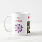 Beste leraar ooit leraar waardering naam foto koffiemok (Links)