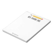 Beste leraar ooit leraar waardering school notitieblok (Linkerzijde)