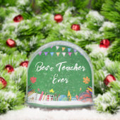 Beste leraar ooit leuke foto cadeau sneeuwbol (Kerstmis)