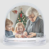 Beste leraar ooit leuke foto cadeau sneeuwbol (Achterkant)