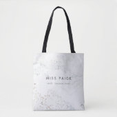 (BESTE LERAAR OOIT) MARBLE TOTE BAG (Voorkant)