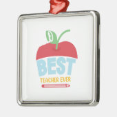Beste leraar ooit metalen ornament (Links)