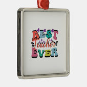 Beste leraar ooit metalen ornament (Rechts)
