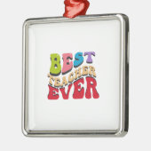 Beste leraar ooit metalen ornament (Links)