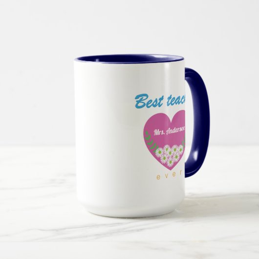 Beste leraar ooit mok (Voorkant rechts)