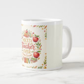 Beste Leraar Ooit Mok Appel Boek Cadeau Koffie (Voorkant rechts)