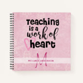 BESTE LERAAR OOIT Monogram Dagboek Bedankt Notitieboek (Voorkant)