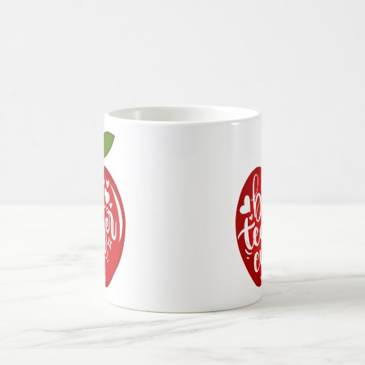 Beste leraar ooit naam Rode appel terug naar schoo Koffiemok (Center)