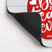 Beste leraar ooit naam Rode appel terug naar schoo Muismat (Hoek)