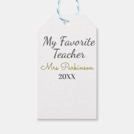 Beste leraar ooit naam toevoegen datum jaar eenvou cadeaulabel