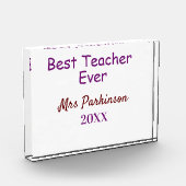 Beste leraar ooit naam toevoegen datum jaar eenvou fotoblokken (Links)