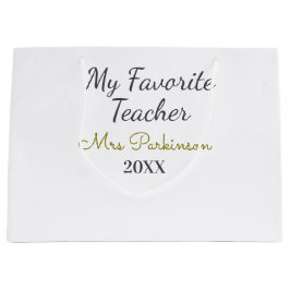 Beste leraar ooit naam toevoegen datum jaar eenvou groot cadeauzakje