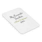 Beste leraar ooit naam toevoegen datum jaar eenvou magneet (Rechterzijde)