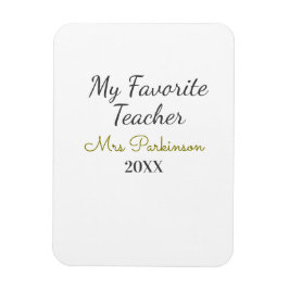 Beste leraar ooit naam toevoegen datum jaar eenvou magneet
