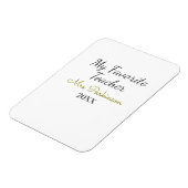 Beste leraar ooit naam toevoegen datum jaar eenvou magneet (Linkerzijde)