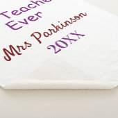 Beste leraar ooit naam toevoegen datum jaar eenvou sherpa deken (3/4)