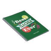 Beste leraar ooit noem modern handgeschreven notit notitieboek (Rechterzijde)