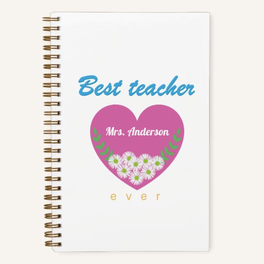 Beste leraar ooit notitieboek (Voorkant)