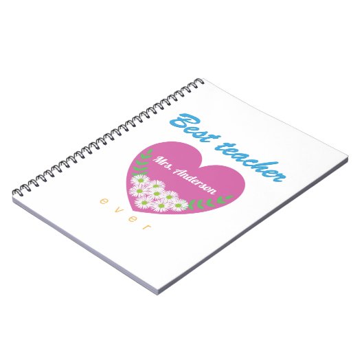 Beste leraar ooit notitieboek (Linkerzijde)