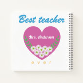 Beste leraar ooit notitieboek (Achterkant)