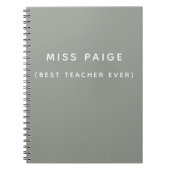 (BESTE LERAAR OOIT) NOTITIEBOEK (Voorkant)