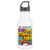 Beste leraar ooit op maat waterfles  (Voorkant)