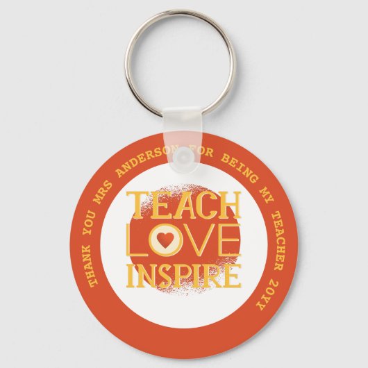 BESTE LERAAR OOIT Persoonlijke Cadeaus Onder $4 Sleutelhanger (Voorkant)